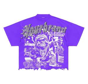 Camiseta con serigrafía personalizada de alta calidad 2025, camiseta personalizada de gran tamaño con lavado ácido, camiseta de gran tamaño de algodón pesado de 350 GSM - Product Image 5