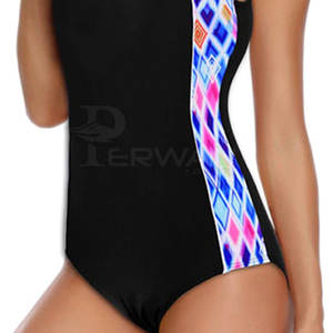 Traje de Baño de Una Pieza para Mujer de Alta Calidad al por Mayor, Spandex/Poliéster, Logotipo Personalizado, Secado Rápido, Transpirable, Servicio OEM - Product Image 5
