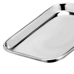 ถาดสแตนเลสแบบแมนนวลสำหรับการผ่าตัดทั่วไปที่วางเข็มโลหะสำหรับโรงพยาบาลทันตกรรมรับประกัน1ปี - Product Image 3