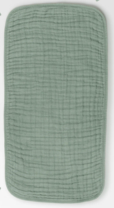 Customized Six-Layer Organic Cotton <b>Muslin</b> Burpcloth Fern Green <b>Baby</b> Clothing Pack of 6 with Dyeing and Printing - Product Image 2
