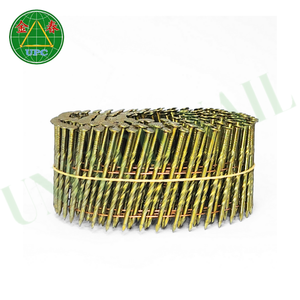 Clous de palette en bobine de 2.1x32mm avec tige à vis, revêtement jaune pour la fabrication de palettes et prix d'usine compétitif du Vietnam - Product Image 6