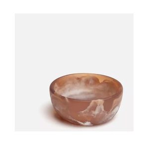 Bol de service moderne en résine fabriqué à la main surface brillante aspect artistique élégant parfait pour la table à manger à la maison ou le but de cadeau - Product Image 1