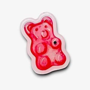 Nouvelle tendance ours rouge Logo personnalisé plaque magnétique carreaux d'extension de cils en acrylique en forme de diamant fleur carrée réutilisable écologique - Product Image 1