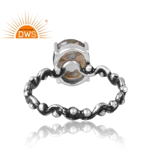 Best Selling 925 Sterling Silver Natural <b>Labradorite</b> Gemstone <b>Ring</b> Custom Jewelry Manufacturer - Product Image 2