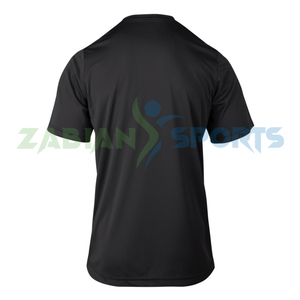 2025 T-shirts en polyester formels pour hommes 100% coton Streetwear sérigraphie poids lourd surdimensionné goutte séchage rapide respirant tissé - Product Image 4