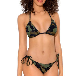 ชุดบิกินี่แทงกินี่ดีไซน์ใหม่สำหรับผู้หญิงลายดอกไม้ 2 ชิ้น ผลิตจากผ้าสแปนเด็กซ์/โพลีเอสเตอร์ ระบายอากาศดี ขายส่ง - Product Image 1