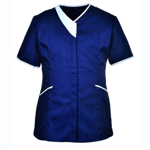 Uniforme d'infirmière pour femmes, nouveau design, couleur rose, unisexe, hôpital, spandex, polyester - Product Image 2