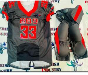 Uniforme sublimado de equipo de fútbol americano personalizado, diseño personalizado de tu propio equipo, aparejo de sarga poliéster Spandex, UNIFORMES DE EQUIPO sublimados personalizados - Product Image 4