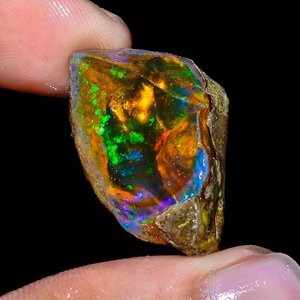 Qualité exceptionnelle Multi feu naturel éthiopien opale Walo feu couleur rugueux pierres précieuses en vrac faisant pendentif en or bijoux en gros - Product Image 3