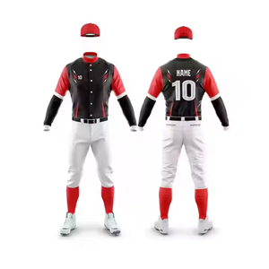 Dernière haute qualité USA taille blanc Baseball uniforme personnaliser impression maille respirant impression boutonné Baseball Jersey - Product Image 3
