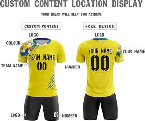 Maillot de football unisexe toutes saisons, design rétro, 100% polyester, séchage rapide, personnalisable - Product Image 2