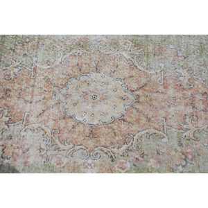 Vintage Rug, 3.1x10.3 ft <b>Runner</b> Rug, <b>Green</b> Brown Wool Rug - Product Image 4
