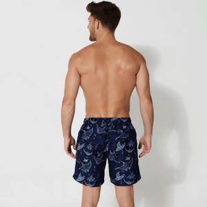 กางเกงขาสั้นชายแบบสั่งทำพิเศษ ระบายอากาศได้ดี เหมาะสำหรับใส่ไปชายหาด มีเชือกผูก เอวยืดหยุ่น ไม่ยับง่าย - Product Image 6