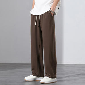 การออกแบบโลโก้ที่กําหนดเอง oem ฤดูใบไม้ผลิและฤดูร้อนปี 2024 สําหรับผู้ชายขากว้าง drapey กางเกงลําลองตรงอเนกประสงค์ของเด็กผู้ชาย - Product Image 4