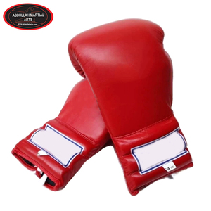 In Red Color Good Selling Highest Quality Make Your Own New Arrival Boxing <b>Gloves</b> With <b>Laces</b> by ABDULLAH MARTIAL ARTS - Product Image 4