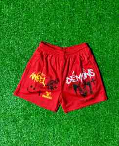 Nouveau style hommes Shorts maille coupe décontractée taille élastique 100% polyester court - Product Image 3