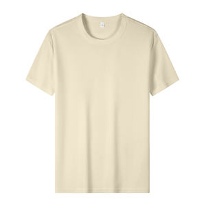 เสื้อยืดคอกลมผู้ชาย คุณภาพสูง ปรับแต่งได้ สีดำ 190 กรัม กันน้ำ สำหรับฤดูร้อน ชุดทำงาน แบบเรียบ ย้อมสี ดีไซน์ปกติ ความยาวมาตรฐาน - Product Image 3