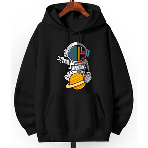 เสื้อฮู้ดดี้ผู้ชายผ้าคอตตอนผสมโพลีเอสเตอร์คุณภาพสูงสำหรับฤดูหนาว พิมพ์ลาย DTF ตามสั่ง จัดส่งฟรี บริการ OEM - Product Image 3