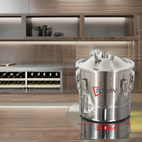 Towin Factory Direct, cuve de fermentation en acier inoxydable de 20L, 30L, 50L, 70L, 100L pour la fabrication de bière, de whisky, de rhum, de brandy, de vodka