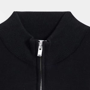 Haute qualité hommes décontracté été coton Piqué conception propre Logo hommes à manches courtes fermeture éclair polos - Product Image 6