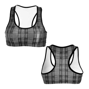 Sujetador Deportivo Sublimado de Soporte Medio para Mujer, Talla Grande, Ropa Deportiva Cómoda para Fitness, Gimnasio, Correr, Yoga, Diseño Elegante. - Product Image 1