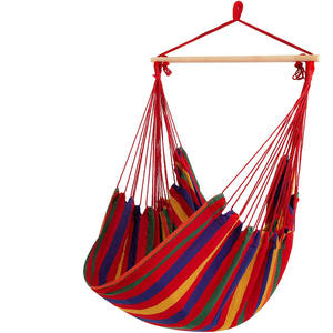 Silla Colgante Brasileña AG233C, Hamaca de Madera Sólida para Jardín - Product Image 1