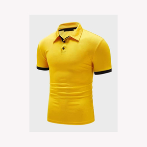 2025 meilleure qualité hommes 100% coton pour polos grande taille vêtements de golf avec tissu de toile à motif solide en vente - Product Image 4