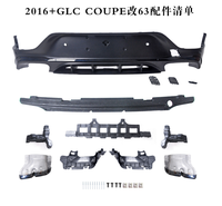 Kit de pare-chocs arrière amélioré pour Benz GLC63 2016 Coupé GLC Diffuseur arrière Lip Tail Throat