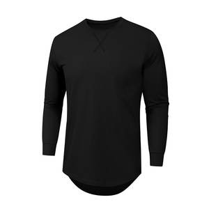 Comfort OEM <b>Men's</b> T-<b>Shirts</b> Gym Long Sleeve Fitted <b>Stretch</b> Compression Camiseta Fitness Athletic Wear - Product Image 2