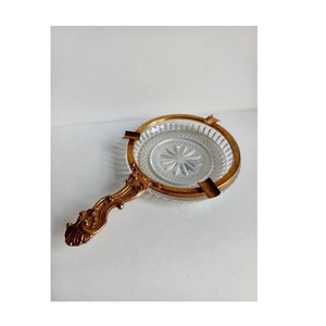 Cendrier de luxe portable en acier inoxydable, forme coquille, avec pied, antidérapant, pour bureau et maison, sans fumée, antirouille - Product Image 2