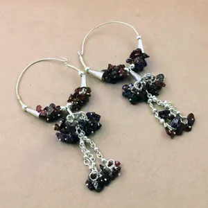Boucles d'oreilles pendantes en argent 925 plaqué or avec perle et diamant pour femmes, cadeaux de mariage et de fête - Product Image 1