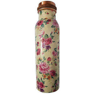 Hammered Design Polish Leak Proof <b>Copper</b> <b>Water</b> <b>Bottle</b> For Outdoor Home Office Gifting Use Pure <b>Copper</b> <b>Water</b> <b>Bottle</b> With Lid - Product Image 6