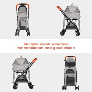 Carrito portador de mascotas de Vietnam, fabricante de cochecito de mascotas, cochecito de mascotas para animales medianos en todas las estaciones - Product Image 6