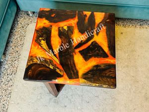 Dessus de table en époxy décoratif de bureau à domicile de meilleure qualité fait à la main au meilleur prix artisanat en pierre semi-précieuse - Product Image 2