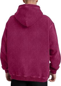 เสื้อฮู้ดผู้ชายผ้าคอตตอนผ้าฟลีซแห้งเร็วระบายอากาศได้ดีสีพื้นใส่ได้พอดีกับ100% ฤดูหนาว - Product Image 6