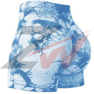 Shorts de yoga taille haute pour femme avec logo personnalisé, contrôle du ventre, effet push-up fessier, pour la gym et la course, fabricant OEM - Product Image 5