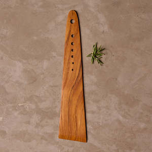 Teak Spatula with <b>Herb</b> <b>Cutter</b> Acacia wood spatula - Product Image 2
