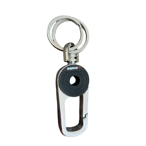 Porte-clés en métal vierge simple et chic Porte-clés rond et ovale et breloque de sac à main Porte-clés et mousquetons promotionnels - Product Image 1