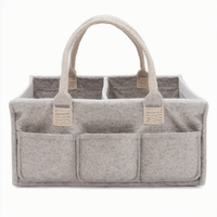 Meilleure vente Panier de couches en feutre pour bébé Organisateur de panier Poubelle de rangement pour pépinière pour le voyage