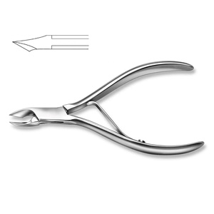Pince à ongles écologique en acier inoxydable à cuticules de 10cm coupe de 7mm coupe tranchante ongles incarnés doigts emballage OEM nouveau pied - Product Image 2