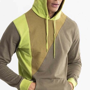 Sudaderas con capucha de algodón 100% de alta calidad para hombre, logotipo personalizado, Color de contraste sólido, teñido liso, precio de fábrica, superventas para invierno - Product Image 3