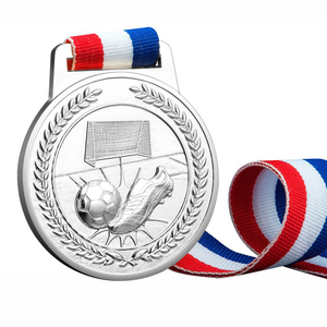 Profesional al por mayor de alta calidad trofeo medalla cinta fabricación personalizada correr fútbol Judo fútbol Taekwondo medallas en blanco - Product Image 2
