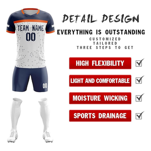 Ropa de fútbol de entrenamiento Francia OEM impresión por sublimación completa uniformes de fútbol para hombres diseño personalizado con logotipo y nombre - Product Image 2