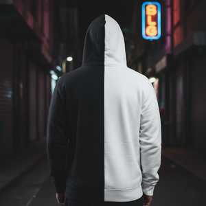 เสื้อฮู้ดสตรีทแวร์ผู้ชายแบบซิปเต็มตัว ผ้าฝ้าย 100% สำหรับฤดูหนาว สไตล์โกธิค พิมพ์ลายตัวอักษร ผ้าฟลีซหนานุ่ม ทรงปกติ - Product Image 4