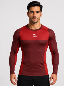T-shirt de compression extensible pour homme – Haut de performance ajusté pour les séances de gym et le fitness quotidien - Product Image 1