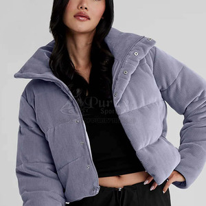 แจ็กเก็ตบุผ้าฝ้ายสำหรับผู้หญิงแจ็กเก็ตบุผ้าฝ้ายดีไซน์ล่าสุด - Product Image 4