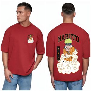 Calidad Premium 100% algodón cuello redondo media manga ajuste cómodo marca personalizada sobre el tamaño impreso teñido camisetas de verano para hombres - Product Image 2