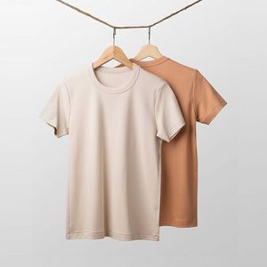 100% coton Design vierge nouveauté hommes T-Shirt décontracté Logo personnalisé impression o-cou tricoté tissu - Product Image 6