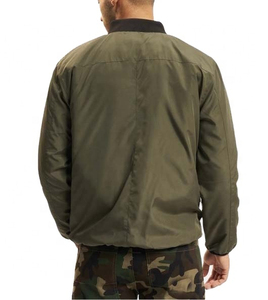 Impermeable 100% Nylon personalizado bordado a prueba de viento bombardero chaqueta Patchwork vuelo bombardero chaqueta hombres - Product Image 2