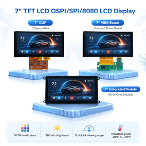 מודול LCD תעשייתי בגודל <span class=keywords><strong>7</strong></span> אינץ' מסוג IPS TFT עם ממשק QSPI/SPI/8080 ברזולוציה 800x480 ומסך מגע קיבולי עבור ESP32/Arduino/STM32 - Product Image 1